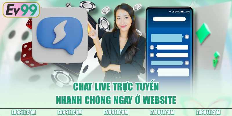 Chat live trực tuyến nhanh chóng ngay ở website